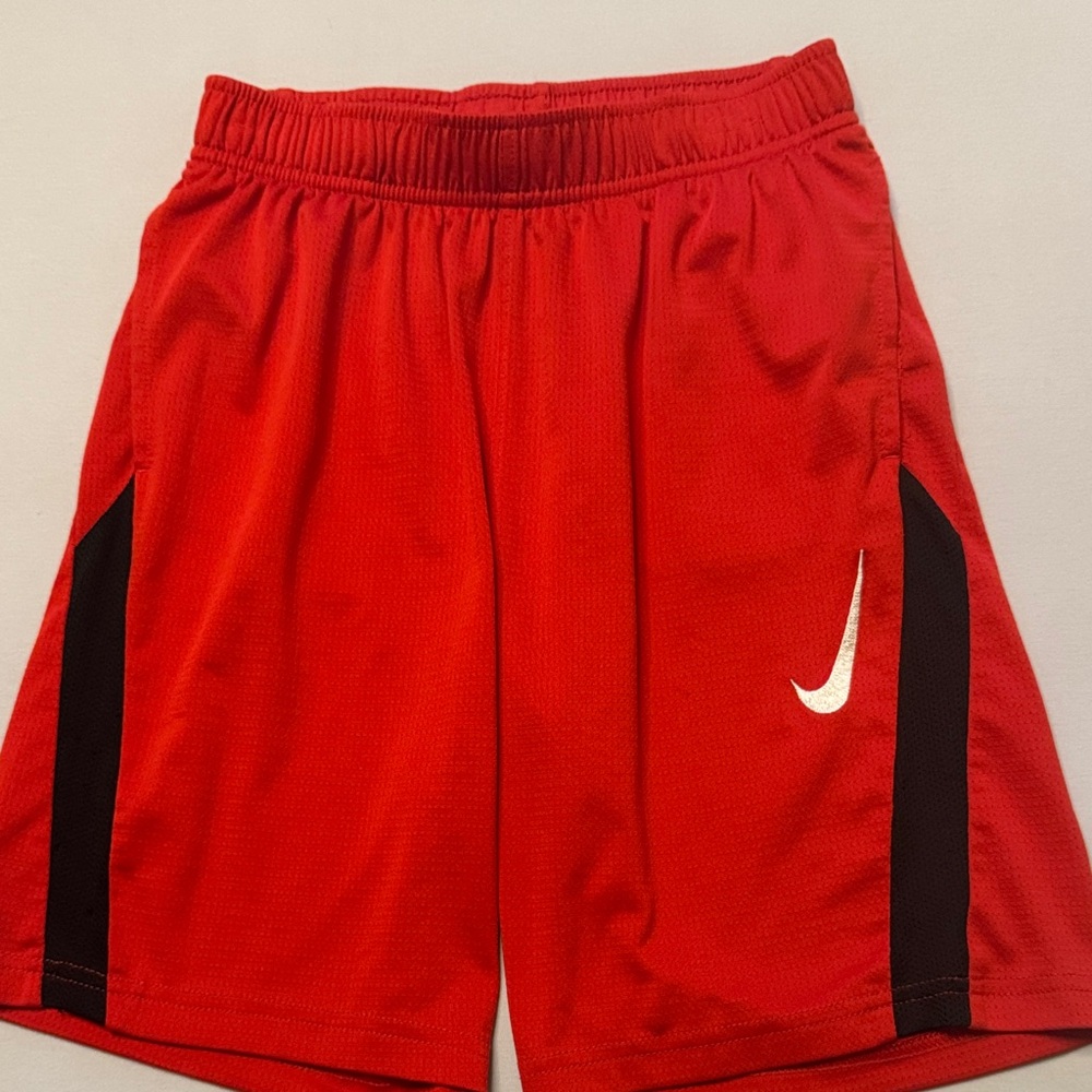 Nike Kids Red and Black Shorts